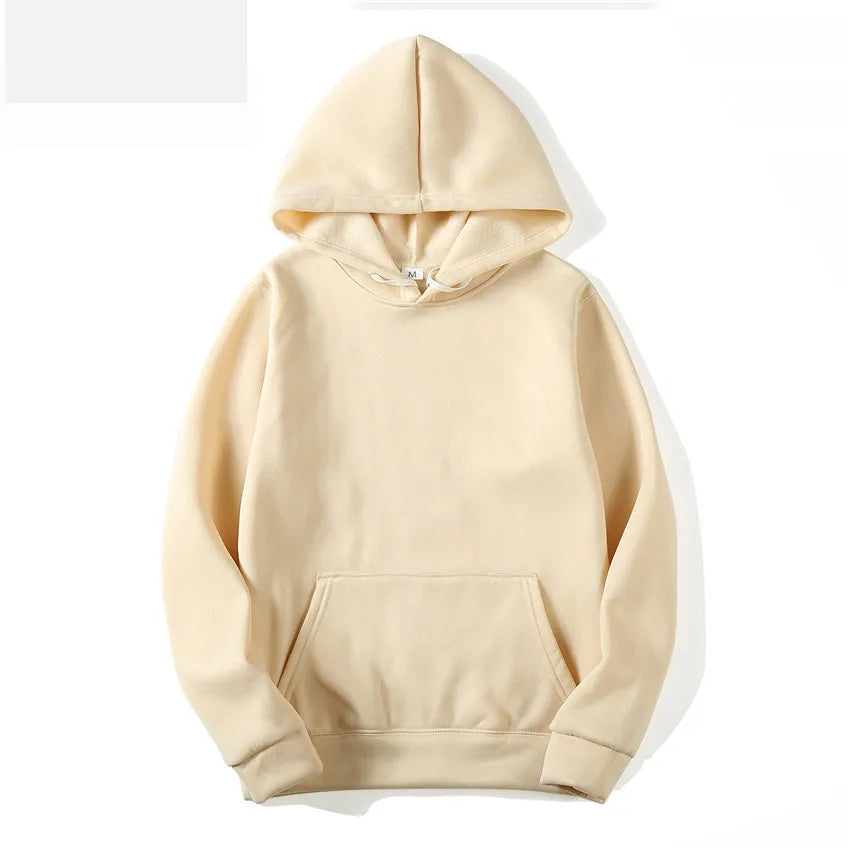 Autumn plush women's hoodie winter fashion hoodie women's casual pocket pullover sports hoodie