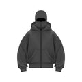 Men and women Balaclava Y2K Gothic Harajuku winter new item double hooded sweatshirt men's hooded mask zipper sportswear