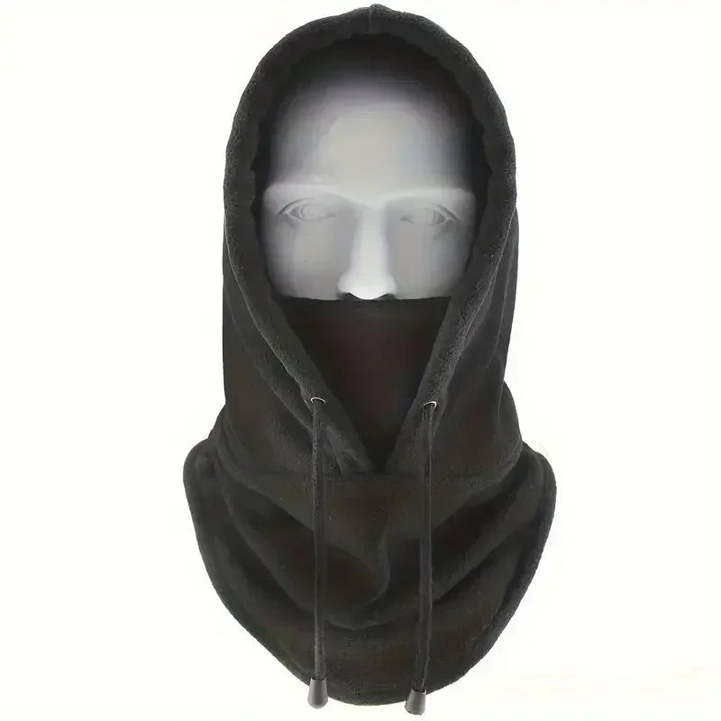 Winter Thermal Fleece Hat Hooded Outdoor Windproof Cold Warm Skiing Sport Men Women Neck Warmer Cycling Face Mask Masked Caps