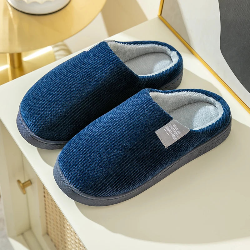 Women's Thick-Soled Soft-Soled Household Slippers Household Plush Slippers Non-Slip Warm Slippers Indoor Winter