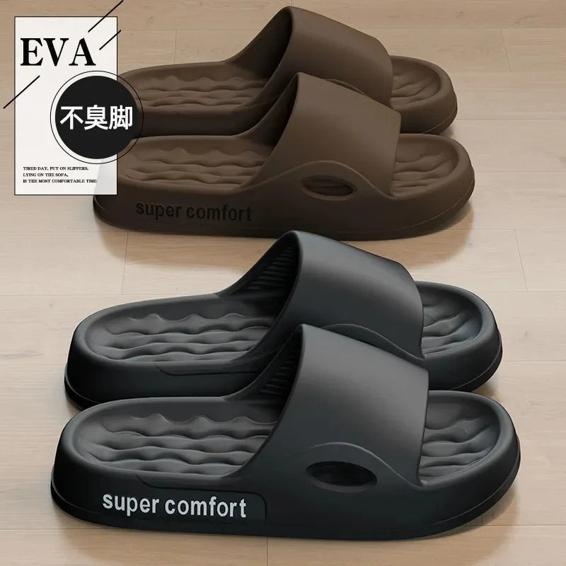 High Quality Couple Slippers Ligtweight EVA Indoor Home Sandals  Shoes Men Slippers Outdoor Students Women Comfortable Slides