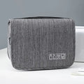 Large Capacity Twill Toiletry Bag Waterproof Hanging Travel Cosmetic Organizer with Hook for Men/Women