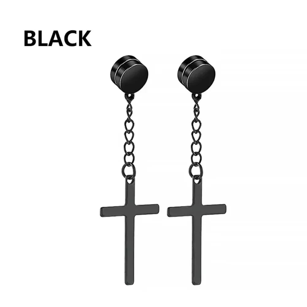 1-12 Pair Fashion Magnetic Clip Ear Stud Non Piercing Earrings Fake Earrings Gift for Men Women Jewelry