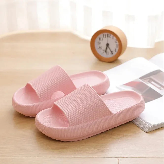 Women Thick Platform Cloud Slippers Summer Beach Eva Soft Sole Slide Sandals Leisure Men Ladies Indoor Bathroom Anti-slip Shoes