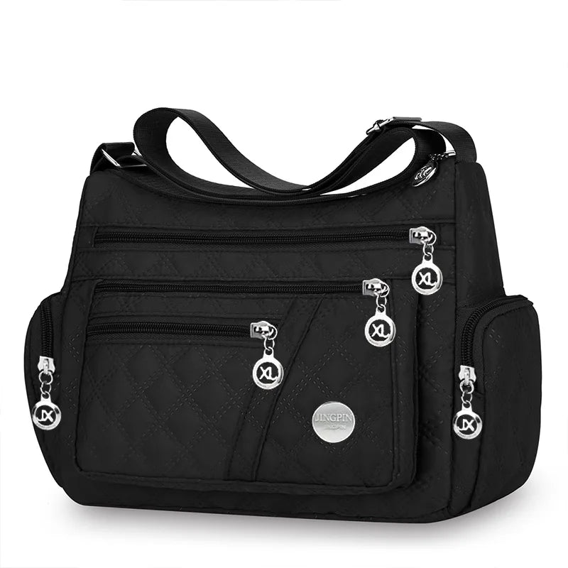 Square-shaped, versatile men's and women's crossbody bag, new style large bag, fabric bag, Oxford style shoulder bag, fashionabl