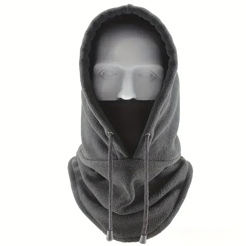 Winter Thermal Fleece Hat Hooded Outdoor Windproof Cold Warm Skiing Sport Men Women Neck Warmer Cycling Face Mask Masked Caps