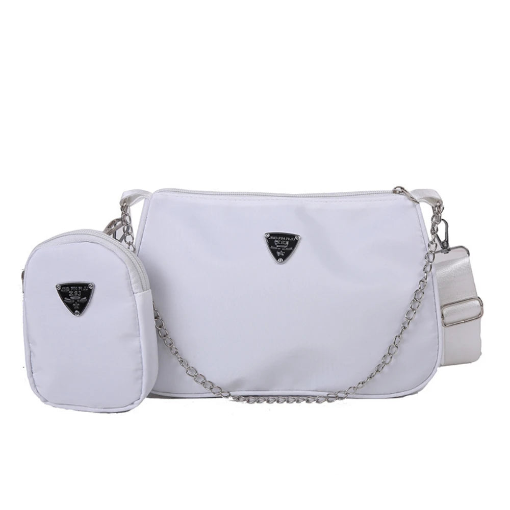 Nylon Crossbody Bag For Women Fashion Portable Casual Underarm Bag Students Cross Body Bag