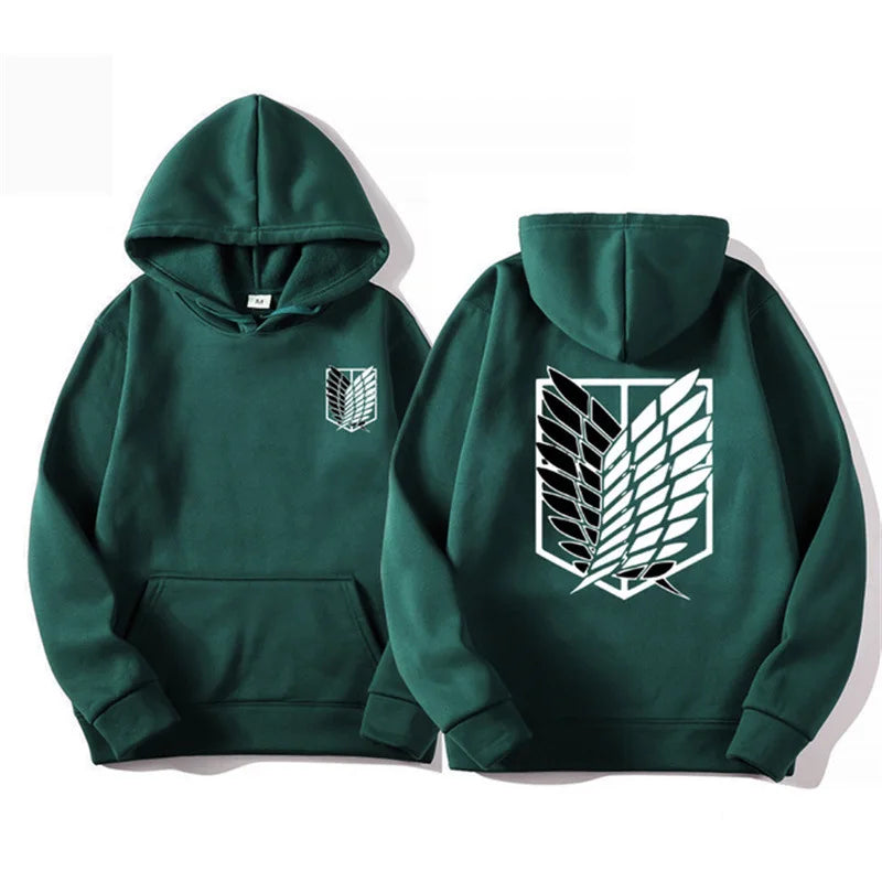 Attack on Titan Men's Hoodie Anime Hoodies Men and Women Streetwear Pullover Harajuku Shingeki No Kyojin Hoodies Sweatshirt