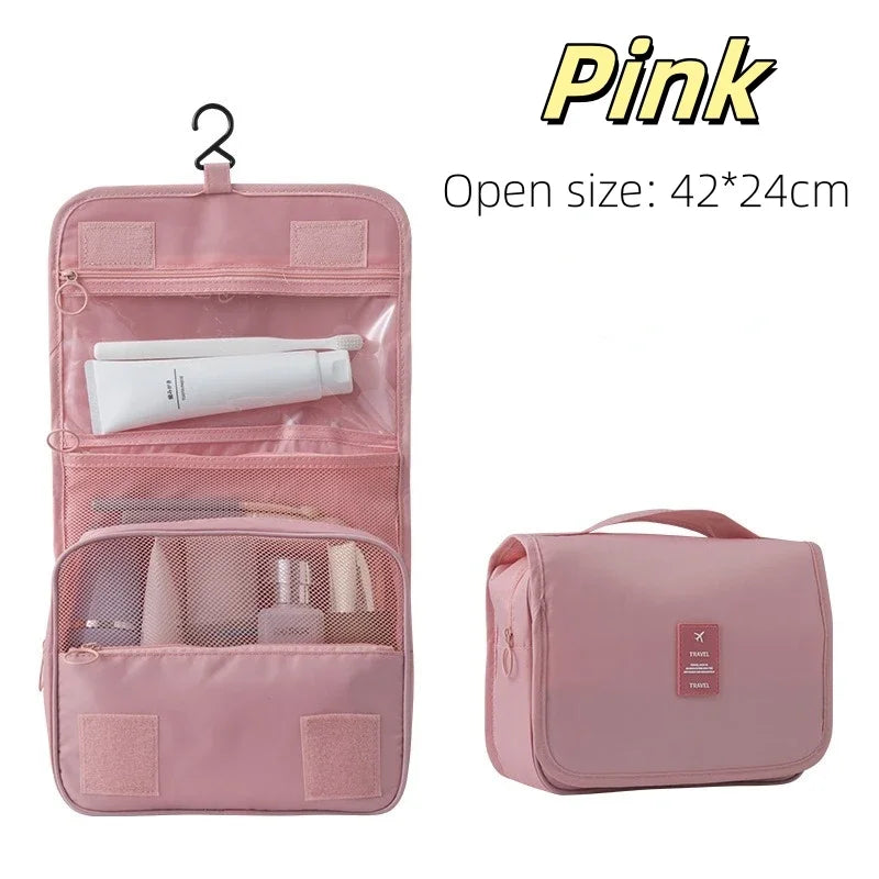 Makeup Bag Travel Cosmetic Bags Toiletries Organizer Waterproof Storage Neceser Bathroom Hook Wash Pouch High Quality Women