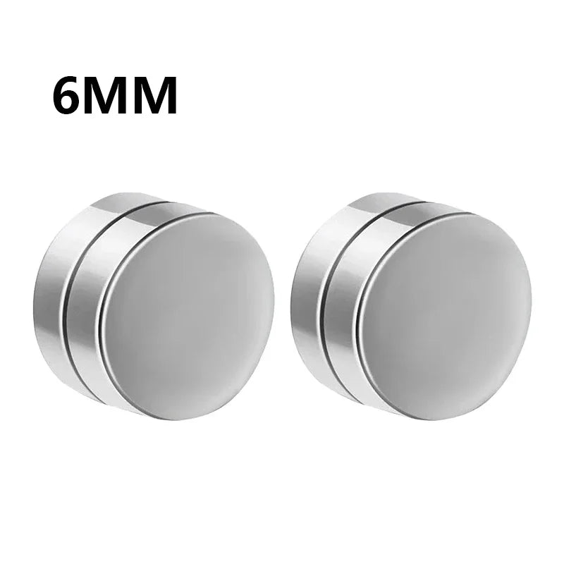 1-12 Pair Fashion Magnetic Clip Ear Stud Non Piercing Earrings Fake Earrings Gift for Men Women Jewelry