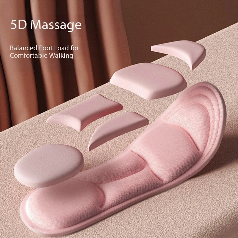 5D Massage Memory Foam Insoles For Shoes Sole Breathable Cushion Sport Running Insoles For Feet Orthopedic Insoles