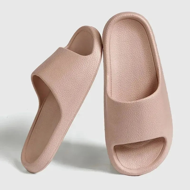 High Quality Super Soft EVA Sole Flat Lightweight EVA Home Bathroom Slippers Comfort Massage Couples Indoor Slides Shower Shoes