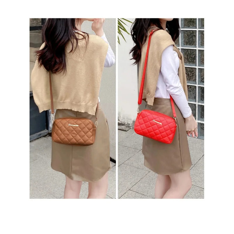 2024 Tassel Small Messenger Bag For Women Trend Lingge Embroidery Camera Female Shoulder Bag Fashion Chain Ladies Crossbody Bags