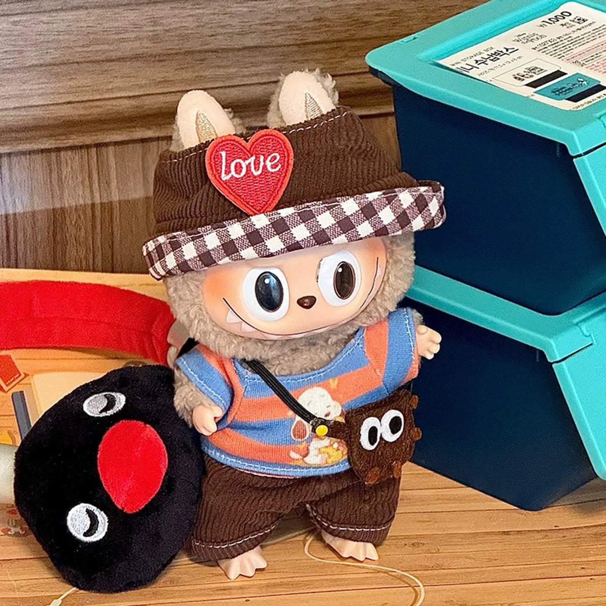 Cute Doll Clothes Outfit Accessories For Labubu V2 V1 Party Dress Set Little Devil Outfits Gifts