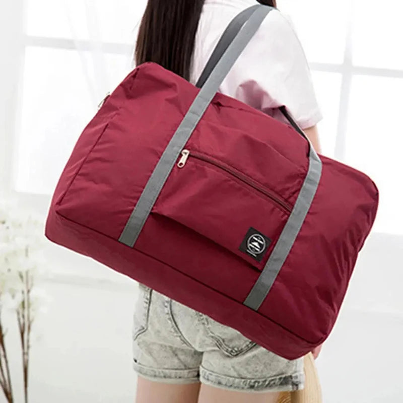 New Nylon Foldable Travel Bags Unisex Large Capacity Shoulder Bag Luggage Women WaterProof Handbags Travel Bags