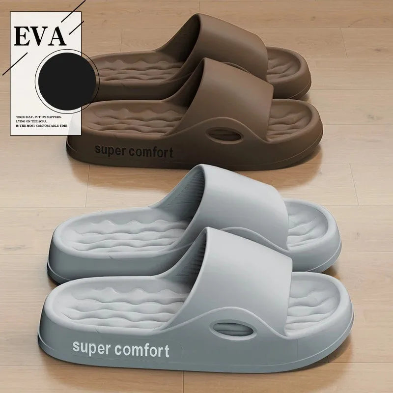 High Quality Couple Slippers Ligtweight EVA Indoor Home Sandals  Shoes Men Slippers Outdoor Students Women Comfortable Slides