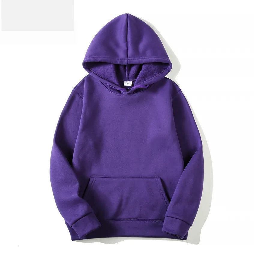 Autumn plush women's hoodie winter fashion hoodie women's casual pocket pullover sports hoodie