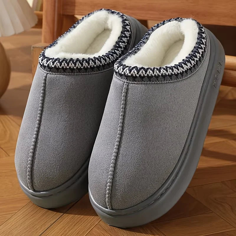 Casual Women's Slippers Home Winter Plush Luxury Designer Woman Shoes Fashion Indoor Fuzzy Fur Slides Flats Elegant Large Size