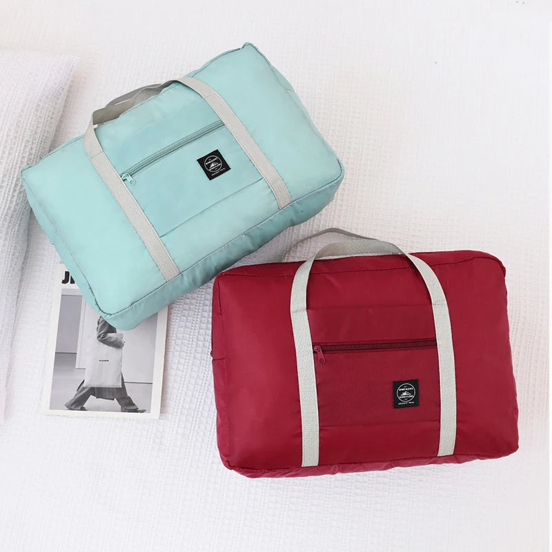 New Nylon Foldable Travel Bags Unisex Large Capacity Shoulder Bag Luggage Women WaterProof Handbags Travel Bags