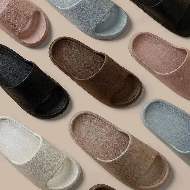 High Quality Super Soft EVA Sole Flat Lightweight EVA Home Bathroom Slippers Comfort Massage Couples Indoor Slides Shower Shoes